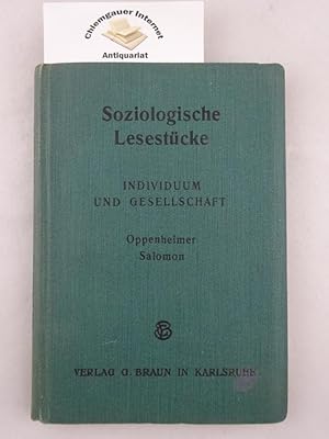 Individuum und Gesellschaft. Mit einer Einleitung von Gottfried Salomon.