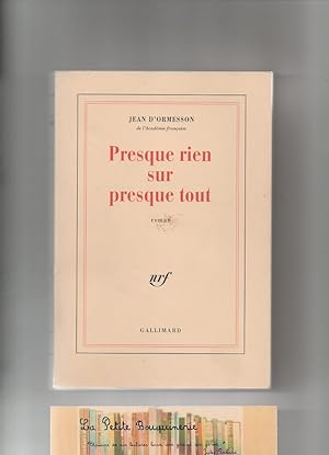 Image du vendeur pour Presque rien sur tout mis en vente par La Petite Bouquinerie