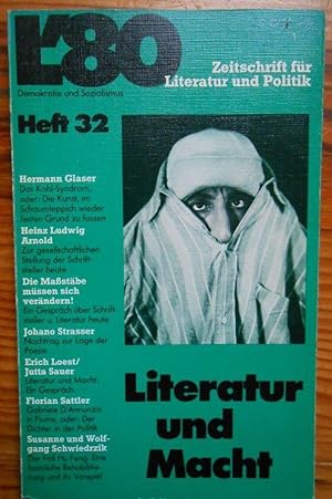L 80 Zeitschrift für Literatur und Politik. Heft 32. LITERATUR UND MACHT