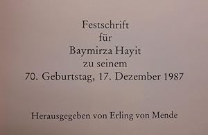 Turkestan als historischer Faktor und politische Idee - Festschrift für Baymirza Hayit zu seinem ...