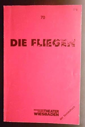 Die Fliegen - / Programmheft des Hessischen Staatstheaters Wiesbaden 1989/90 mit Textabdruck