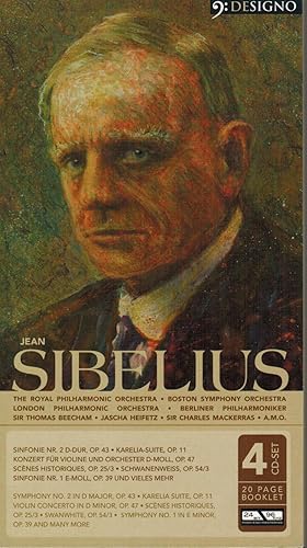 Bild des Verkufers fr Jean Sibelius (1865 - 1957): Sinfonie Nr. 2 D-Dur op. 43 / Karelia-Suite, op. 11 / Konzert fr Violine und Orchester D-Moll op. 47 u.v.m. (4-CD Set / Designo Series No. 222524-354) zum Verkauf von Paderbuch e.Kfm. Inh. Ralf R. Eichmann