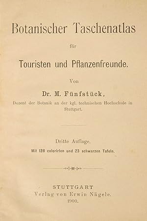 Seller image for Botanischer Taschenatlas fr Touristen und Pflanzenfreunde. 3. Auflage. for sale by Harteveld Rare Books Ltd.
