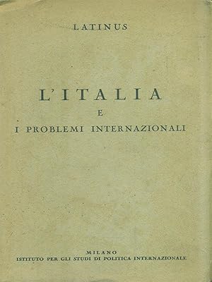 Seller image for L'Italia e i problemi internazionali for sale by Librodifaccia