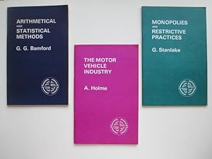 Immagine del venditore per Arithmetical and statistical methods, with, The motor vehicle industry, with, Monopolies and restrictive practices [3 Manchester Economics Project books] venduto da Aucott & Thomas