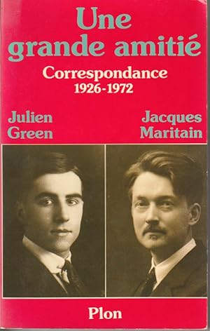 Seller image for Une grande amiti. Correspondance 1926-1972 for sale by L'ivre d'Histoires