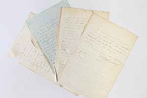 Quatre lettres de Napoléon-Jérôme Bonaparte, aux signatures maçonniques, adressées au peintre Gén...