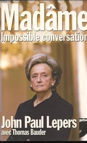 Image du vendeur pour Madme - Impossible conversation mis en vente par Le-Livre