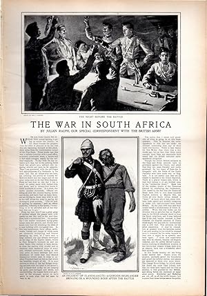 Seller image for PRINT: "The War in South Africa".5 pages with Photos & engravings from Collier's Weekly; December 23, 1899 for sale by Dorley House Books, Inc.