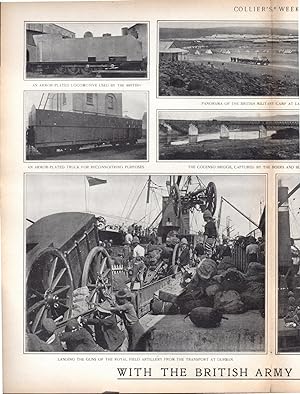 Bild des Verkufers fr PRINT: "Wth the Bitish Army in south Africa" 7 b/w photos from Collier's Weekly; December 23, 1899 zum Verkauf von Dorley House Books, Inc.