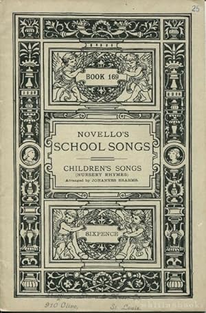 Seller image for Novello's School Songs, Book 169: Children's Songs (Nursery Rhymes), Arranged by Johannes Brahms for sale by Whiting Books
