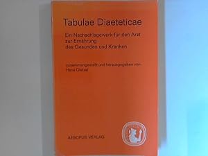 Imagen del vendedor de Tabulae Diaeteticae. Ein Nachschlagewerk fr den Arzt zur Ernhrung des Gesunden und Kranken. a la venta por ANTIQUARIAT FRDEBUCH Inh.Michael Simon