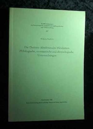 Bild des Verkufers fr Die Tholeyer Abtslisten des Mittelalters : philolog., onomast. u. chronolog. Unters. Kommission fr Saarlndische Landesgeschichte und Volksforschung: Verffentlichungen der Kommission fr Saarlndische Landesgeschichte und Volksforschung ; 15 zum Verkauf von Roland Antiquariat UG haftungsbeschrnkt