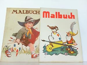 Imagen del vendedor de Konvolut aus 2 Ausmalheften: 1. Malbuch. / 2. Malbuch. a la venta por Antiquariat Ehbrecht - Preis inkl. MwSt.