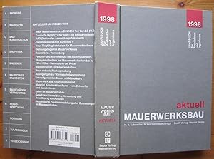 Bild des Verkufers fr Mauerwerksbau aktuell 1998. Jahrbuch fr Architekten und Ingenieure. zum Verkauf von Antiquariat Roland Ggler