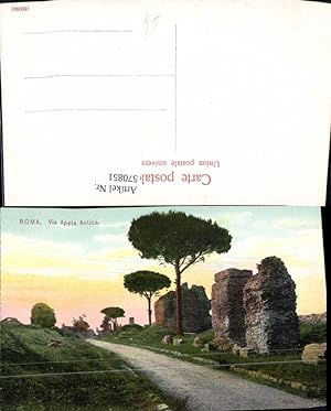 Bild des Verkufers fr 570851,Rom Roma Via Appia Antica Antike Strae Italy zum Verkauf von Versandhandel Lehenbauer