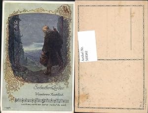 Bild des Verkufers fr 569342,Knstler AK O. Elsner Schubert Lieder Wanderers Nachtlied zum Verkauf von Versandhandel Lehenbauer