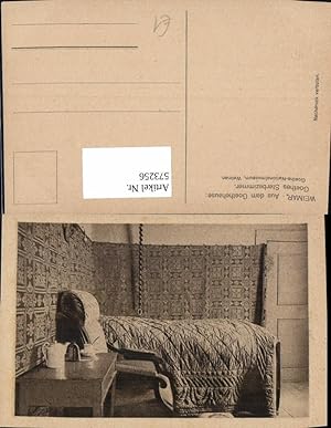 Bild des Verkufers fr 573256,Weimar Goethehaus Sterbezimmer Bett Interieur zum Verkauf von Versandhandel Lehenbauer