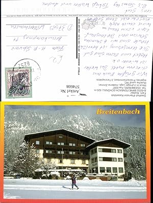 Bild des Verkufers fr 574608,Breitenbach am Inn Schnau Gasthof Pension Kaiserblick Winteransicht zum Verkauf von Versandhandel Lehenbauer