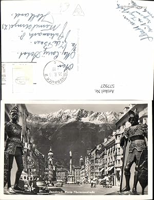 Seller image for 577927,Fotomontage Innsbruck Maria Theresienstrae Ritter Rstung Mittelalter for sale by Versandhandel Lehenbauer