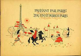 Seller image for Passant par Paris : Chansons populaires francaises / Zog einst durch Paris : Franzsische Volkslieder. Choix et prsentation d'. Transposition allemande de Franz Bauer. Ill. d'Alfred Krah. for sale by Antiquariat Peda