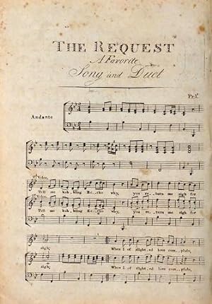 The request. Aa favorite song and duet [with an accompaniment for the piano-forte, with additiona...