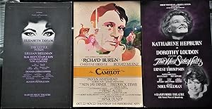 Seller image for The Little Foxes / Camelot / The West Side Waltz (3 posters for advertising theatre) for sale by DR Fine Arts