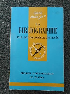 Seller image for La bibliographie for sale by Frederic Delbos