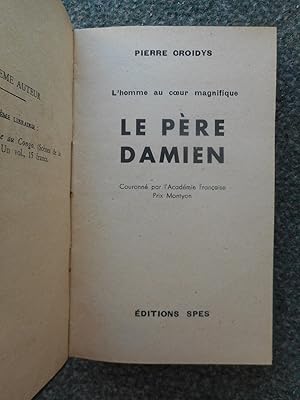 Bild des Verkufers fr L'homme au coeur magnifique - Le Pere Damien zum Verkauf von Frederic Delbos