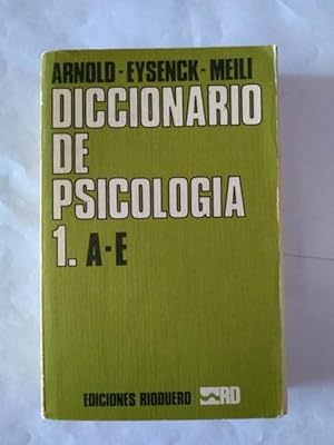 Immagine del venditore per Diccionario de Psicologia 1 venduto da Libros Ambig