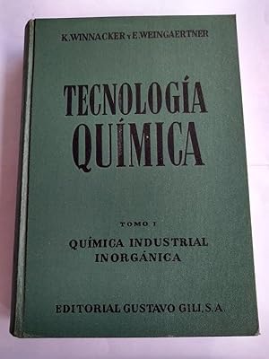 Imagen del vendedor de Tecnologia quimica I. qumica industrial inorgnica a la venta por Libros Ambig