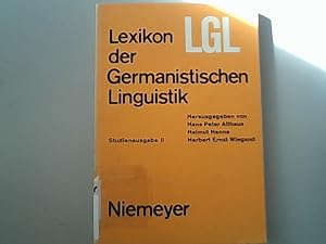 Image du vendeur pour Lexikon der Germanistischen Linguistik . Studienausgabe, II. mis en vente par Antiquariat Bookfarm