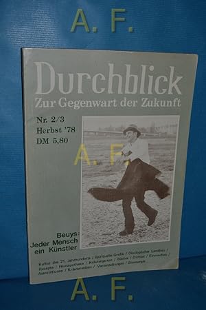 Bild des Verkufers fr Durchblick, zur Gegenwart der Zukunft Nr 2/3, Herbst '78. zum Verkauf von Antiquarische Fundgrube e.U.