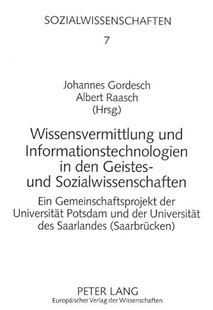 Wissensvermittlung und Informationstechnologien in den Geistes- und Sozialwissenschaften : ein Ge...