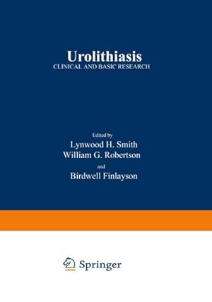 Imagen del vendedor de Urolithiasis : Clinical and Basic Research a la venta por AHA-BUCH GmbH
