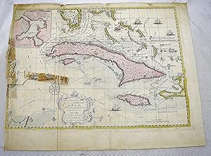 A new chart of the seas surrounding the island of Cuba with the soundings, currents, ships, cours...
