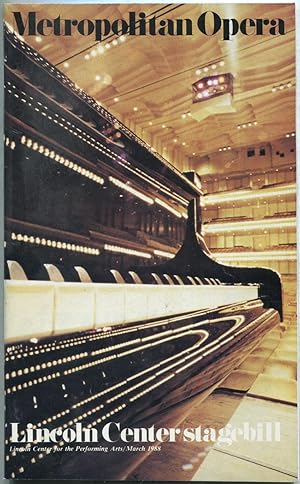 Immagine del venditore per Metropolitan Opera Stagebill: March 1988, Vol. IV, No. 9 venduto da Between the Covers-Rare Books, Inc. ABAA