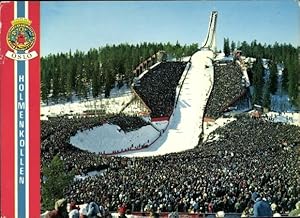 Image du vendeur pour Ansichtskarte / Postkarte Oslo Norwegen, Holmenkollen Skisprungschanze, Zuschauer mis en vente par akpool GmbH