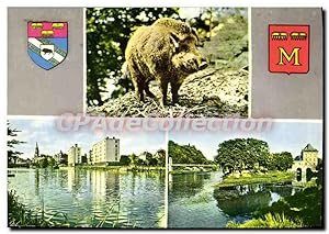 Carte Postale Ancienne Charleville Mezieres Ardennes Le Sanglier Mezieres Bords de Meuse Charlevi...