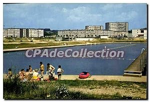 Carte Postale Ancienne Sedan Ardennes Le plan d'eau et la ZUP