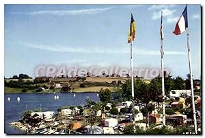 Image du vendeur pour Carte Postale Ancienne Lac de Pareloup Aveyron Camping Le Reve du Pecheur Notre Dame d'Aures mis en vente par CPAPHIL