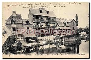 Bild des Verkufers fr Carte Postale Ancienne Rennes Vieille Maison Dite Le Chteau Branlant zum Verkauf von CPAPHIL