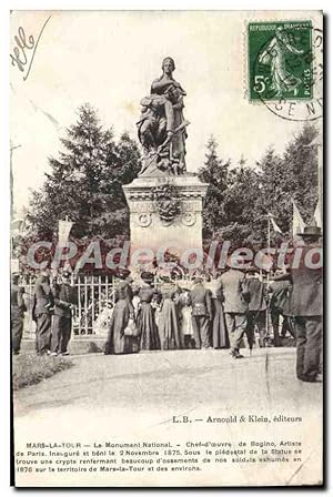 Carte Postale Ancienne Mars La Tour Le Monument National