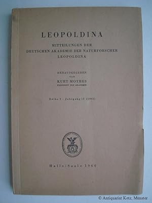 Leopoldina. Mitteilungen der deutschen Akademie der Naturforscher Leopoldina. Reihe 3, Jahrgang 1...