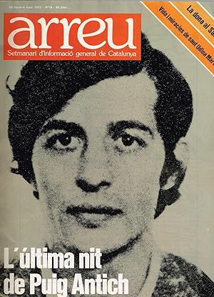 Arreu Nº-19 Setmanari d'informacio general de Catalunya. 1977 L'Ultima nit de Puig Antich