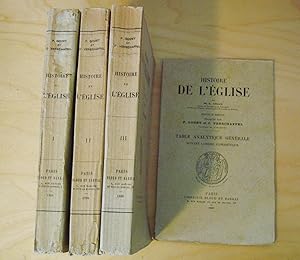 Histoire de l'église 3 tomes (complet) Table analytique général suivant l'ordre alphabétique