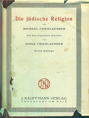 Bild des Verkufers fr Die judische Religion zum Verkauf von Librodifaccia