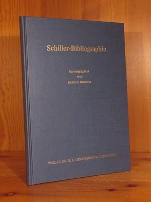 Imagen del vendedor de Schiller-Bibliographie. Unter Benutzung der Trmelschen Schiller-Bibliothek. a la venta por Das Konversations-Lexikon