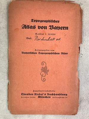 Topographischer Atlas von Bayern. Blatt 93. Reichehall (Ost). 1911, berichtigt 1922. Maßstab 1: 5...