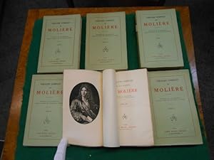 Theatre complet, 6 Tomes, de (J.-B. Poquelin) Moliere. Portraits et illustrations graves d'apres ...